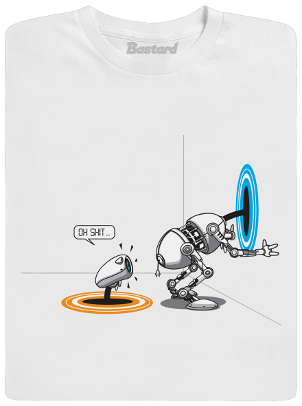 Portal surprise férfi póló White