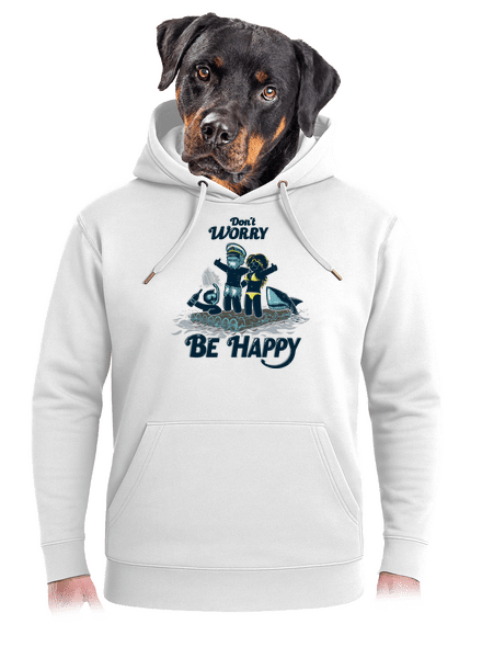 Don't worry unisex prémium pulóver Snowwhite