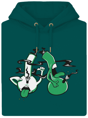 Bongo köhögés unisex prémium pulóver Emerald Green