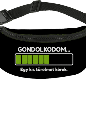 Gondolkodom övtáska Black