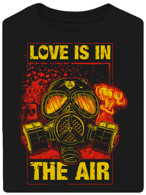 Love is in the air unisex túlméretezett póló Black