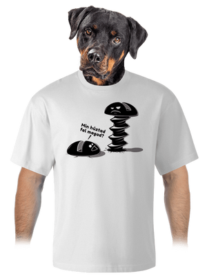 Felhúzva unisex túlméretezett póló White