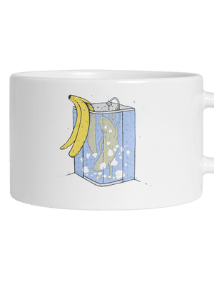 Banán a zuhany alatt macaron bögre White