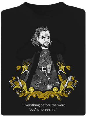 Jon Snow gyerek sport póló Black