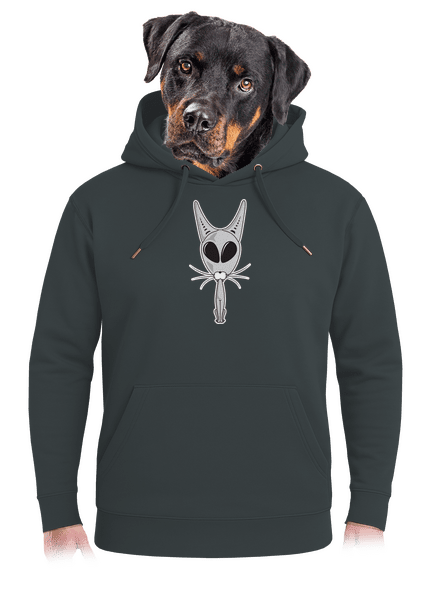 UFO cat unisex prémium pulóver Charcoal