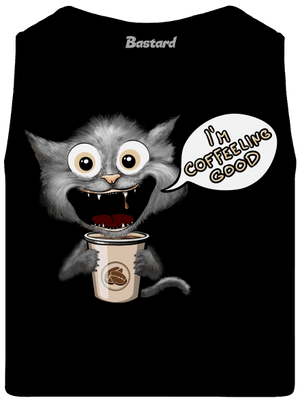 I’m coffeeling good férfi trikó Black