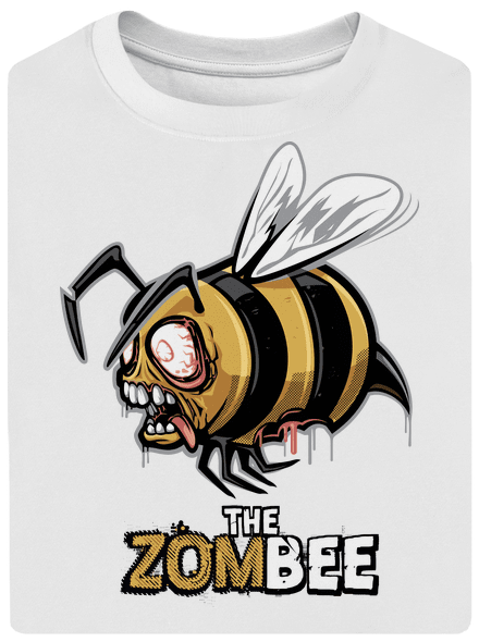 ZomBee - sárga unisex túlméretezett póló White
