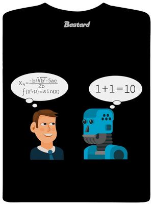 AI gondolkodás férfi hosszú ujjú póló Black