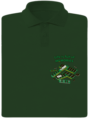 Memóriában tárolva férfi pólóingek Bottle Green Mal