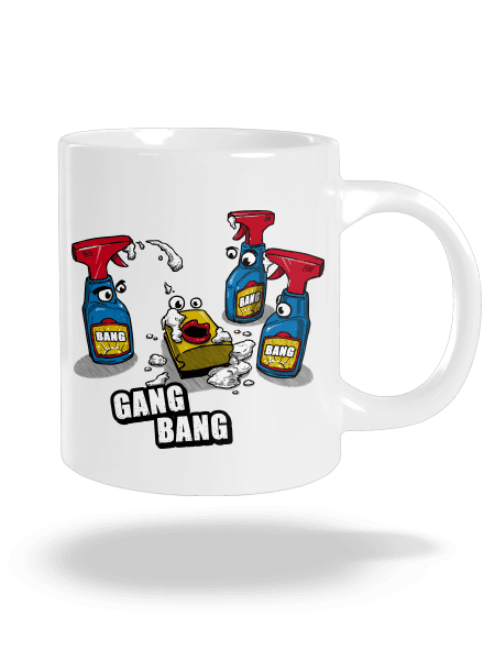 Gang bang nagy bögre White