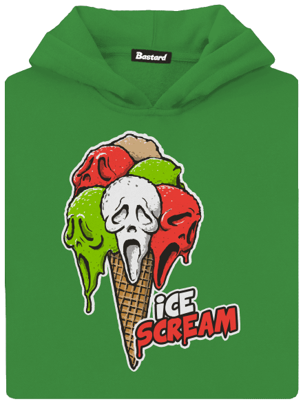 Ice Scream gyerek kenguruzsebes pulóver Kelly Green AWD