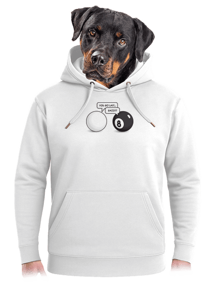 Golyók unisex prémium pulóver Snowwhite