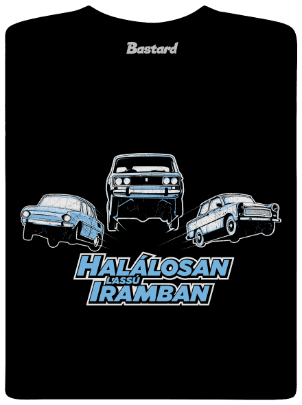 Halálosan lassú iramban férfi póló Black