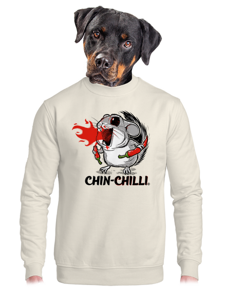 Chinchilli unisex crewneck Off White