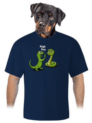 High Five unisex túlméretezett póló Midnight Blue