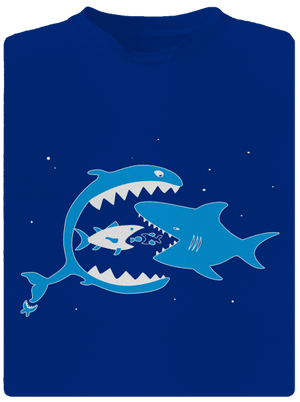 Halak férfi sportpóló Royal Blue Mal