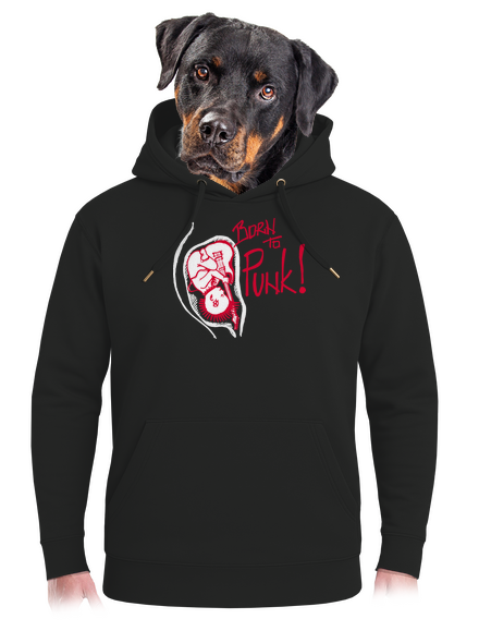  unisex prémium pulóver Dark Black
