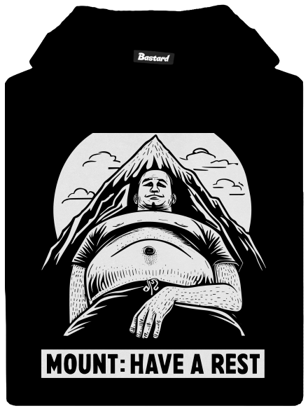 Mount have a rest gyerek kenguruzsebes pulóver Black