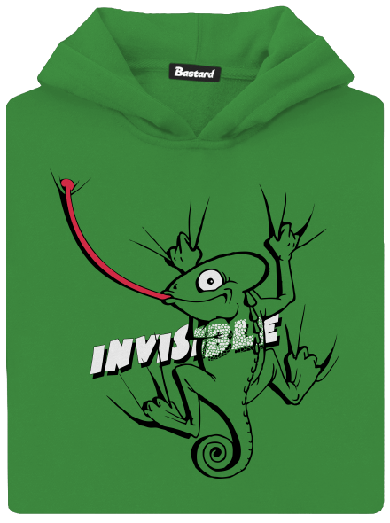 Invisible chameleon gyerek kenguruzsebes pulóver Kelly Green AWD