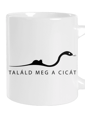 Találd meg a cicát nagy bögre White