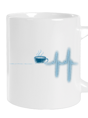 Coffee help nagy bögre White