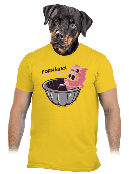 Formában férfi póló Gold
