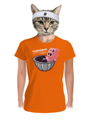 Formában női sportpóló Neon Orange