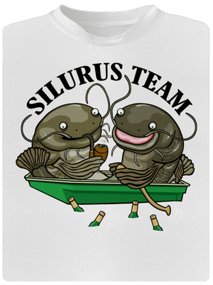 Silurus team gyerek sport póló White