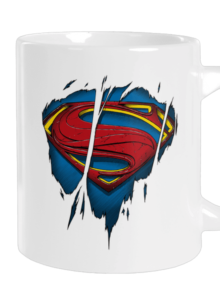 Superman Inside nagy bögre White