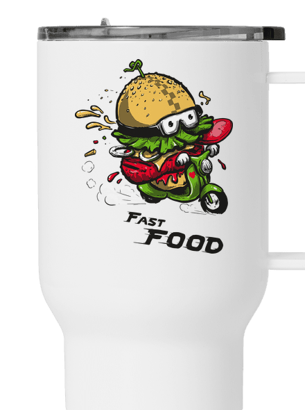 Fast Food termosz bögre White