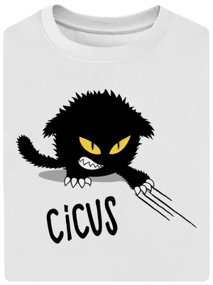 Cicus unisex túlméretezett póló White
