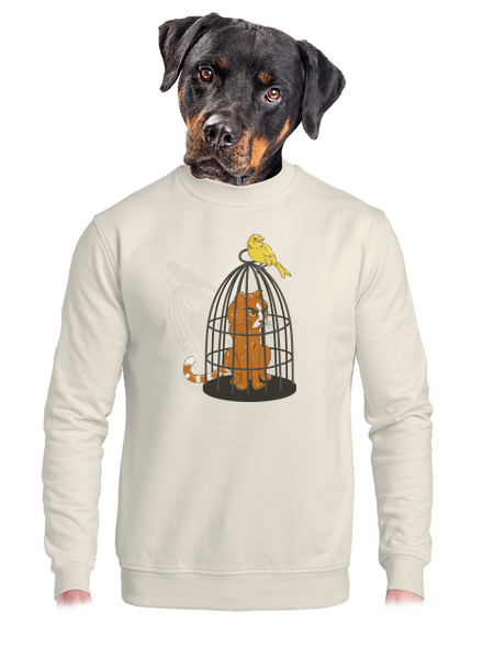 Madár bosszúja unisex crewneck Off White