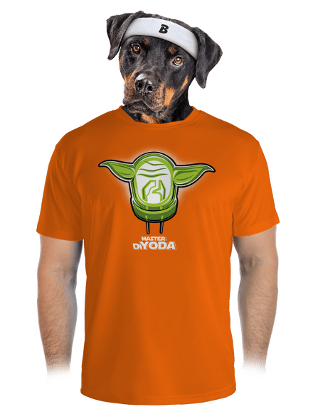 Master DiYoda férfi sportpóló Neon Orange