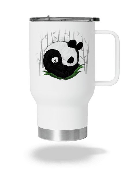 Két alvó panda termosz bögre White