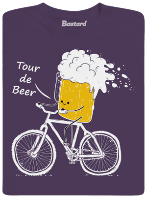 Tour de beer férfi póló Urban Purple