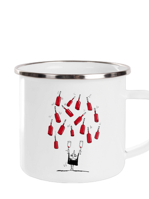 Boldog borász pléhbögre White