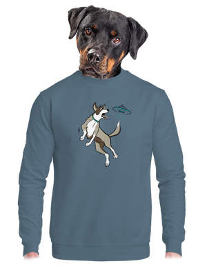 Repülő csészealj unisex crewneck Nordic Blue