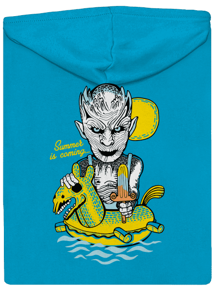 Summer is coming 2 cipzáras női pulóver Blue Atol