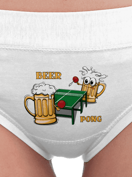 Beer pong női bugyik White