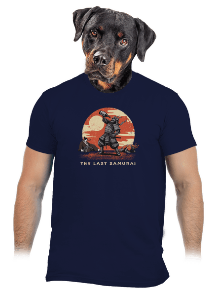 The last samurai férfi póló Navy