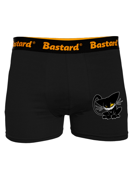 Evil cat boxeralsó Black