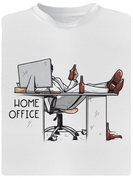 Home office férfi sportpóló White