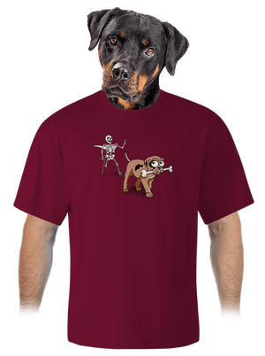 Csontváz unisex túlméretezett póló Garner