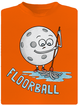 Floorball gyerek sport póló Neon Orange