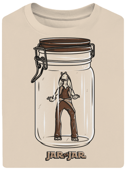 Jar in jar unisex túlméretezett póló Almond