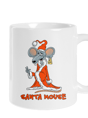 Santa mouse hagyományos bögre White