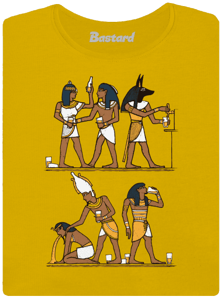 Egyiptomi parti női póló Yellow