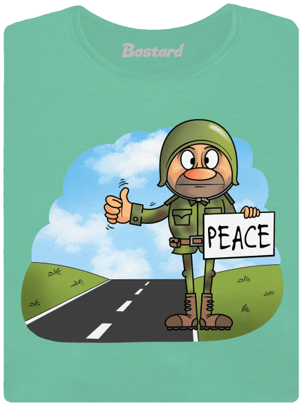Peace prémium női póló Mint Mal