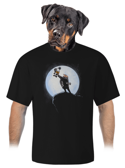 Minyon király unisex túlméretezett póló Black