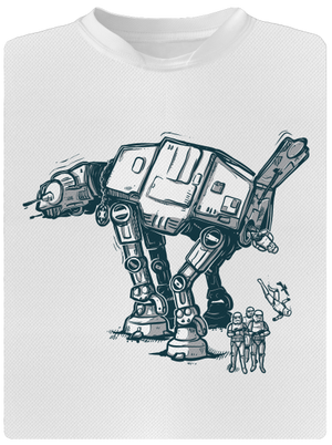 AT-AT gyerek sport póló White